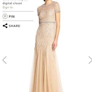 Adrianna Papell beaded bridesmaid dress